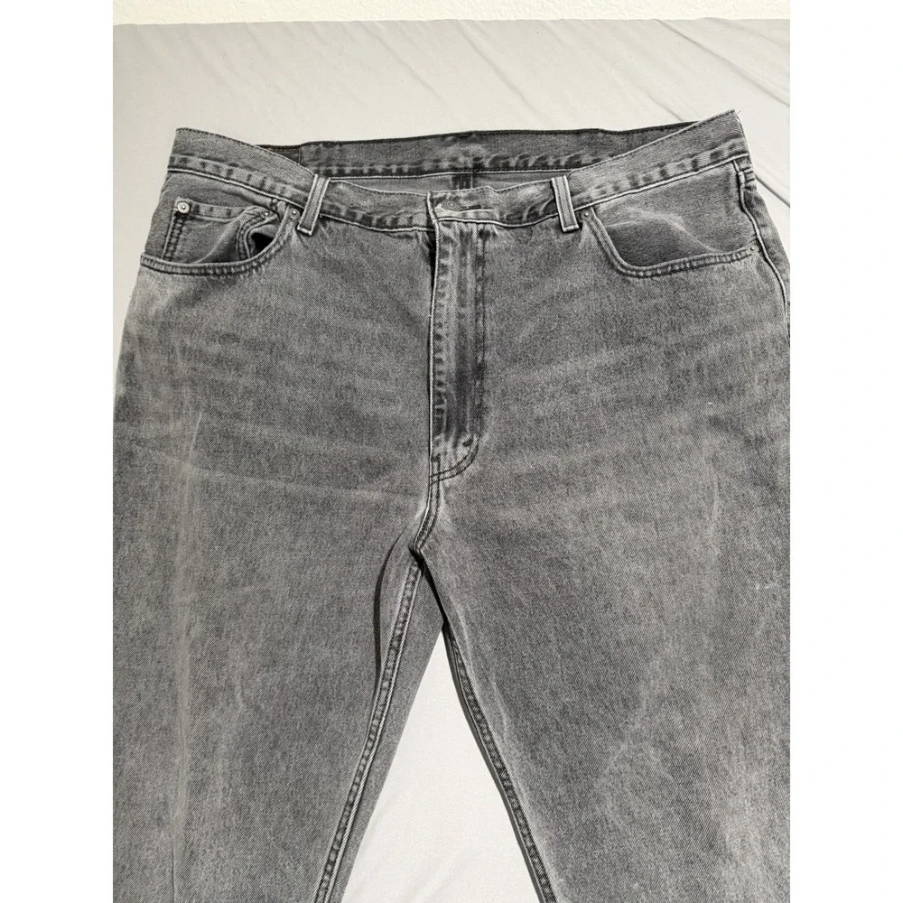 Levi Strauss &‎ Co 511 waterless grey distressed jeans men's 40x30